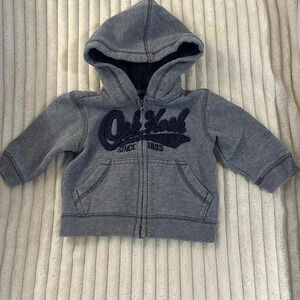 OshKosh B'gosh - full zip hoodie. Size  9 months